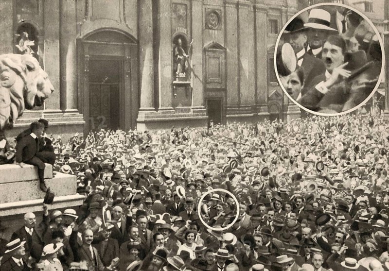 2nd August 1914 Odeonsplatz Munich