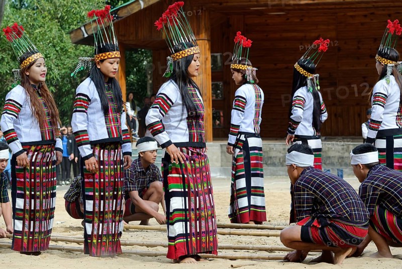 Ritual tribal dances at the Hornbill Festival