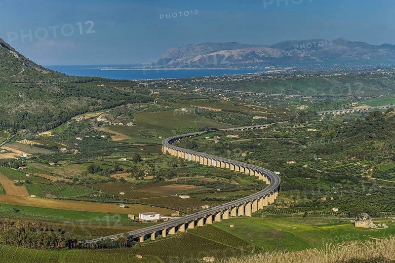 European Road E 933 near Segesta