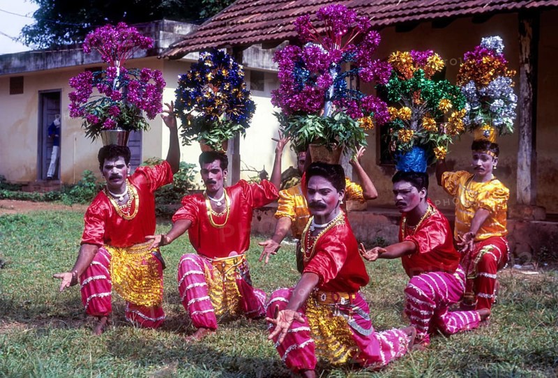 Karagam Dance in Athachamayam celebration in Thripunithura during Onam near Ernakulam