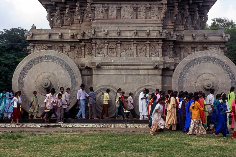 101feet height Stone chariot with 11 feet stone wheels