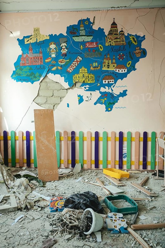 25th school destroyed by a Russian missile attack on 4 March at 9:30 h