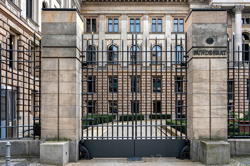 The entrance to the Bundesrat building