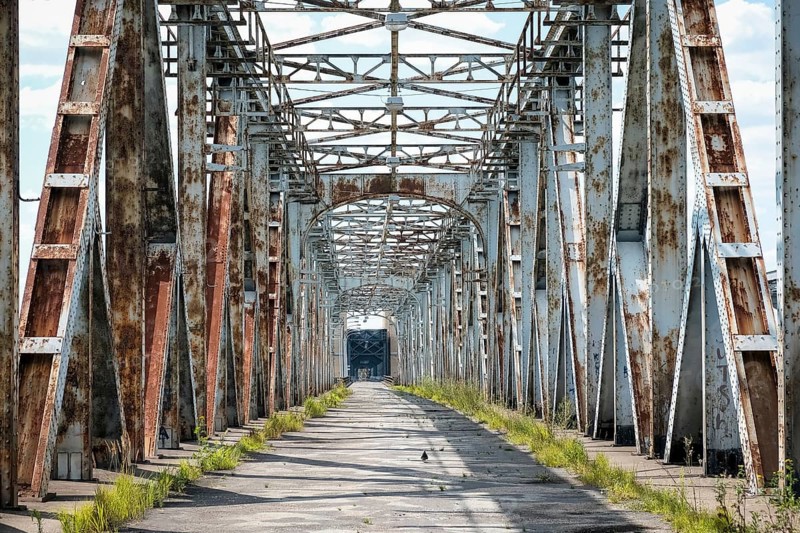 Road bridge in Tczew on the lower Vistula