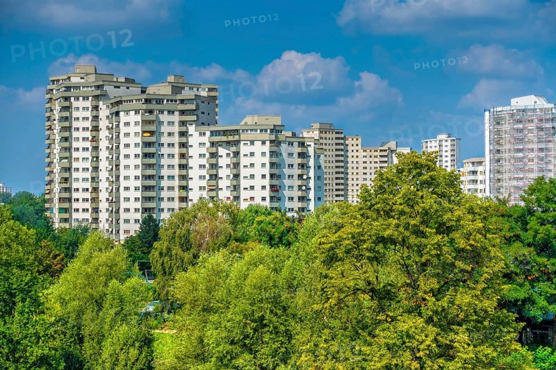 High-rise buildings in the Maerkisches Viertel in Reinickendorf