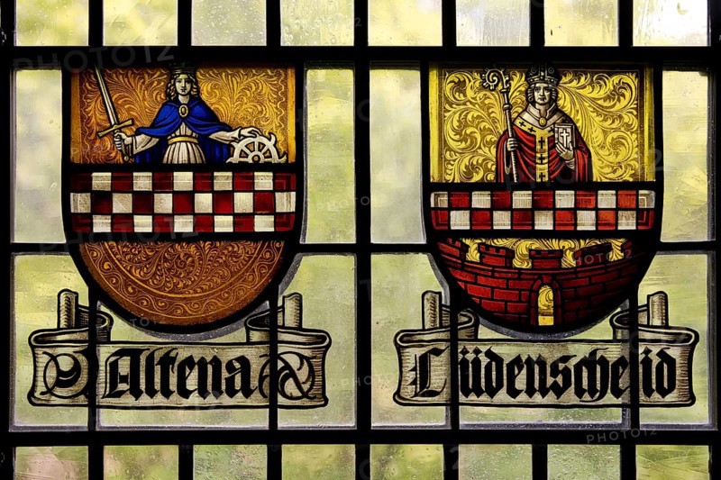 Historical coats of arms of Altena and Luedenscheid
