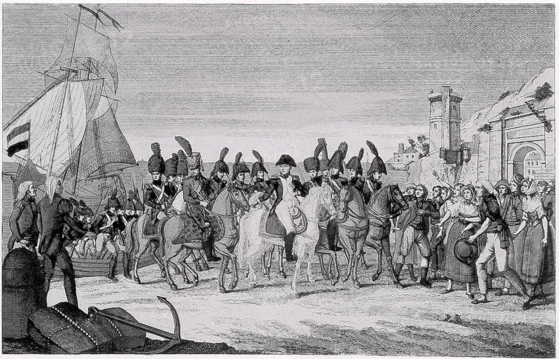 Napoleon's departure from Golfe-Juan
