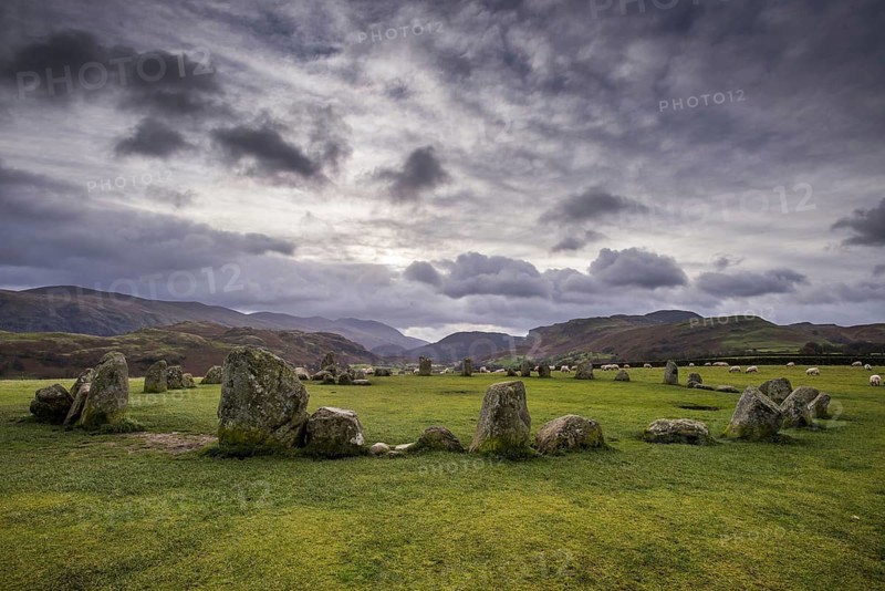 View of the stone circle