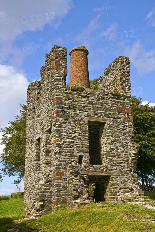 Remains of engine house at former iron mine