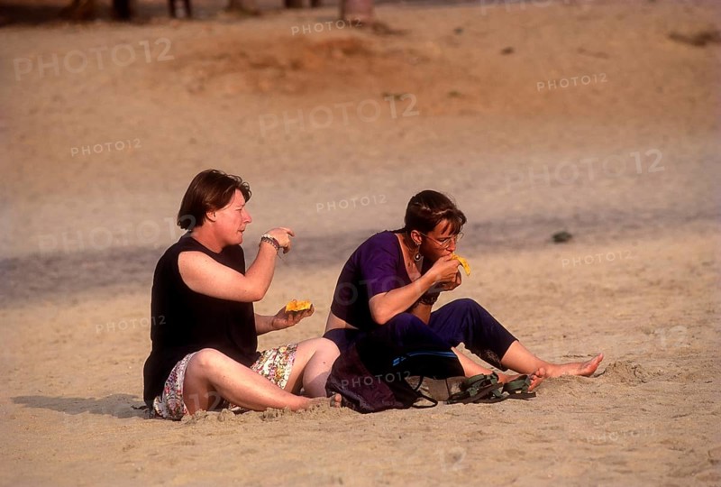 Eating spree at Kovalam beach near Thiruvanatharam