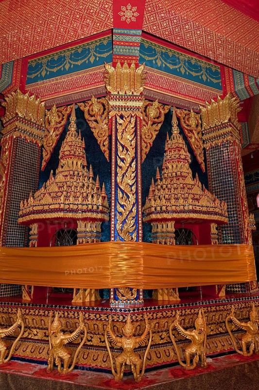Songkran temple decoration