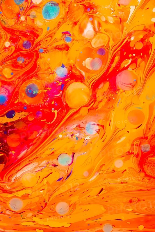 Traditional Ottoman Turkish marbling art patterns as abstract colorful background