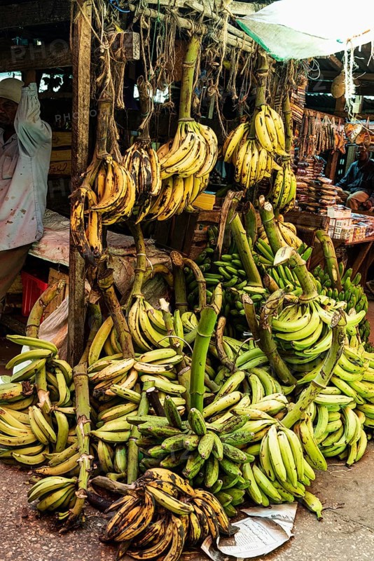 Bananen im Darajani Markt