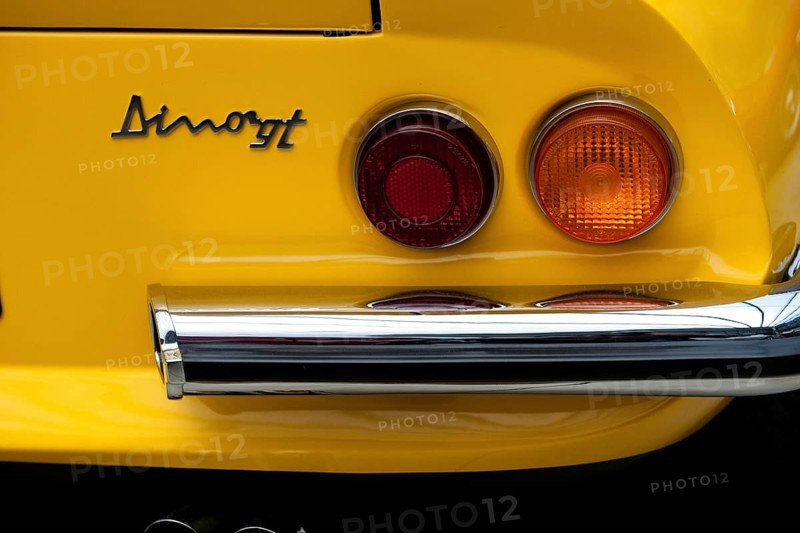 Detail of Vintage Ferrari Dino 246 GT