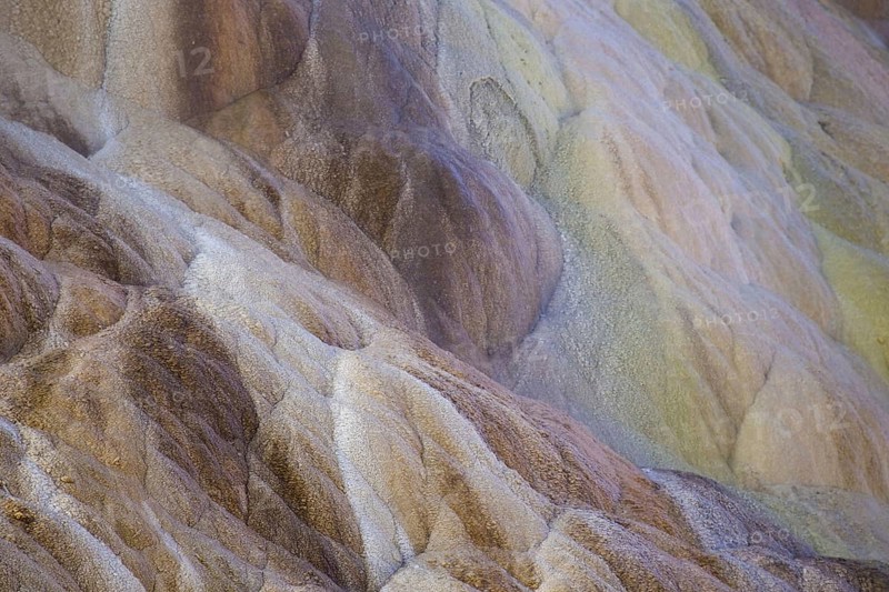 Shapes and colours of minerals in Hotspring