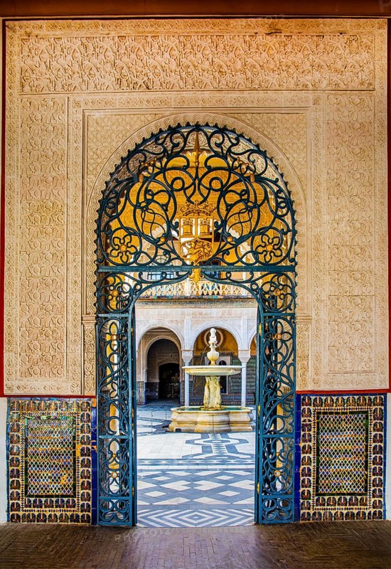 Coloured azulejos