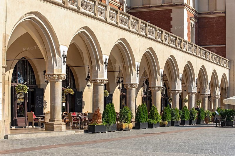 Arcades of Sukiennice Cloth Hall