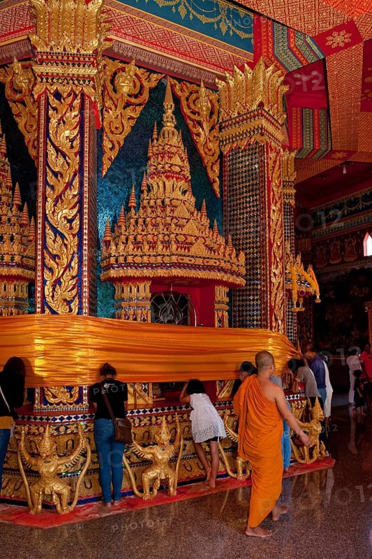Songkran temple decoration