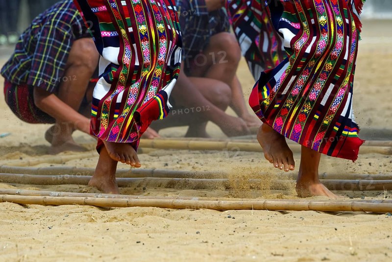 Ritual tribal dances at the Hornbill Festival