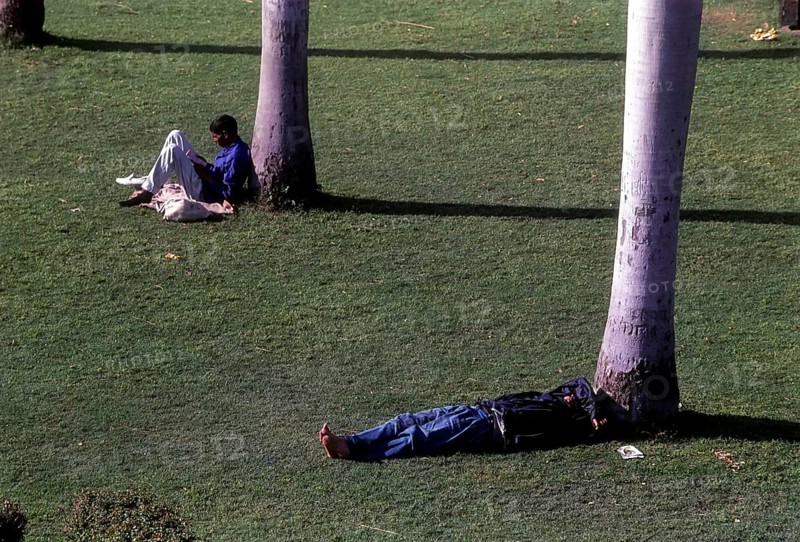 Contradictory on the lawn of Jantar Mantar