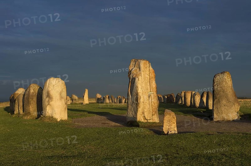 Megalithic Monument Stone Ship at Dawn