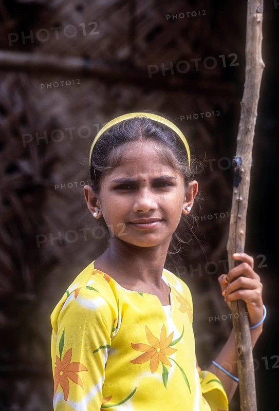 Kurumba tribal girl in Anaikatty