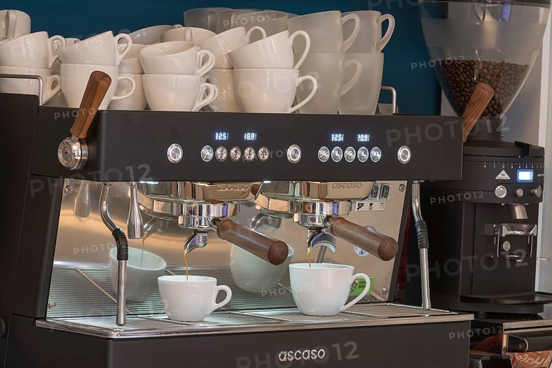 2gruppige Espressomaschine in einem Cafe