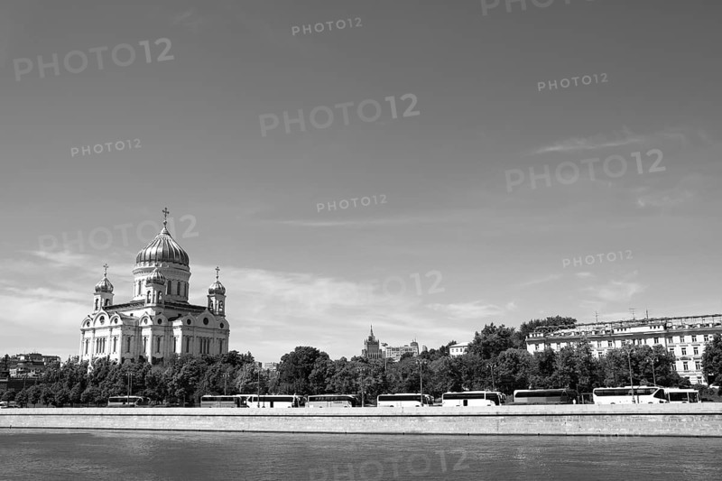 View of the Church of Christ the Saviour in Moscow