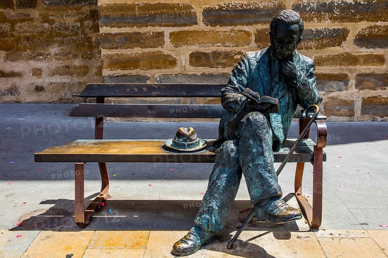 Monument to the Spanish poet Antonio Machado