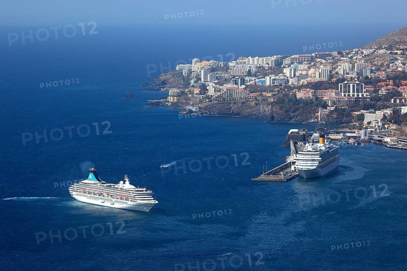 View of Funchal city and harbour