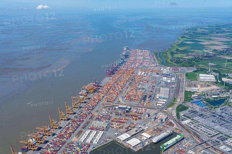 Aerial view of the Container Terminal Bremerhaven