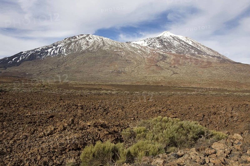 View of the dormant volcano landscape