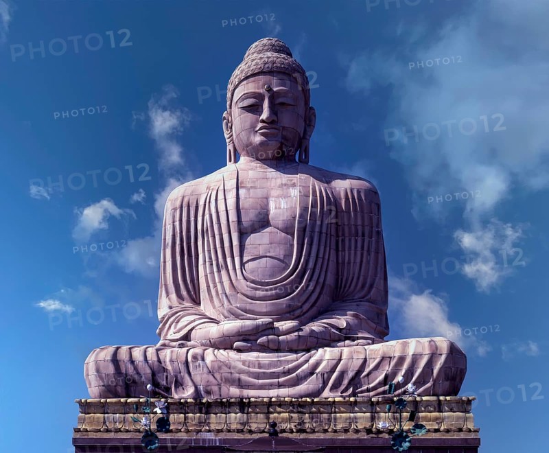 Eighty feet Tall Buddha Statue in Bodh Gaya
