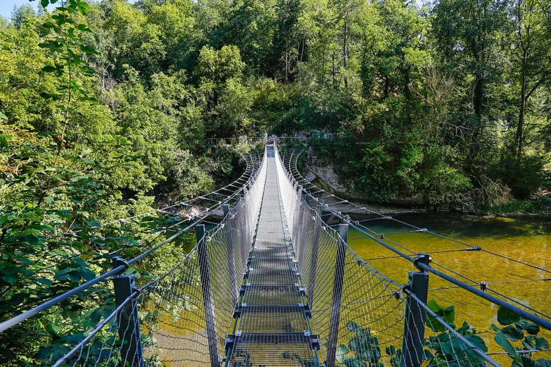 Haengebruecke im Fuerstlichen Park Inzigkofen