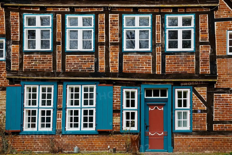 Fassade von einem Fachwerkhaus