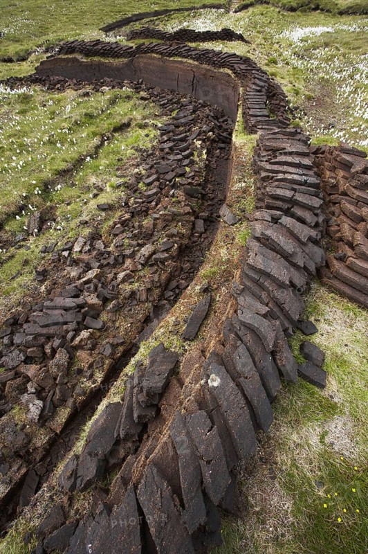 Peat cutting