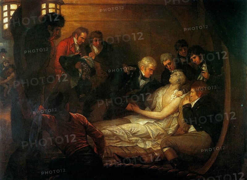 The victor of the naval battle of Trafalgar on 21 October 1805 died