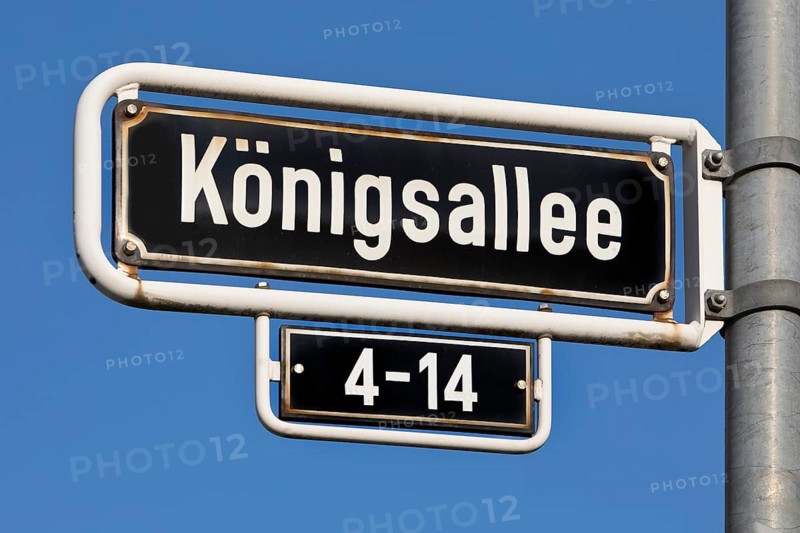 The Koenigsallee street sign