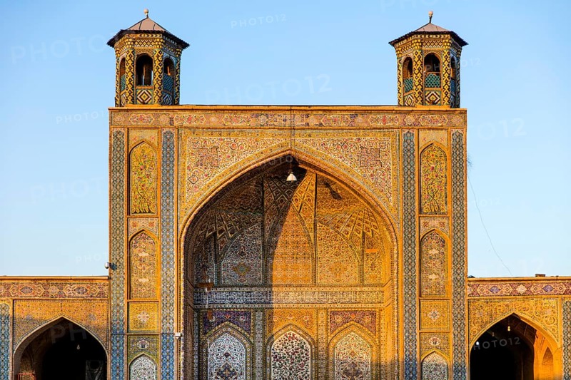 Faience-clad portal