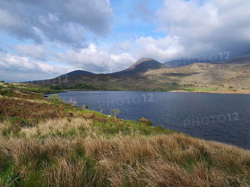 Irish hilly landscape at Lough Acoose