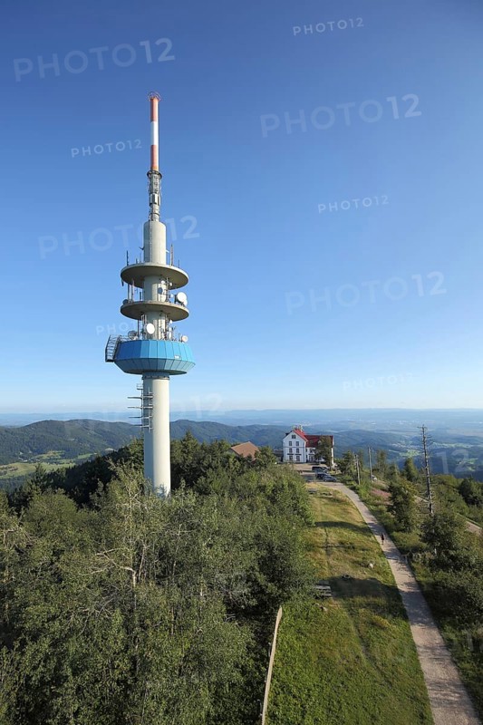 Transmission mast at Hochblauen in Blauen