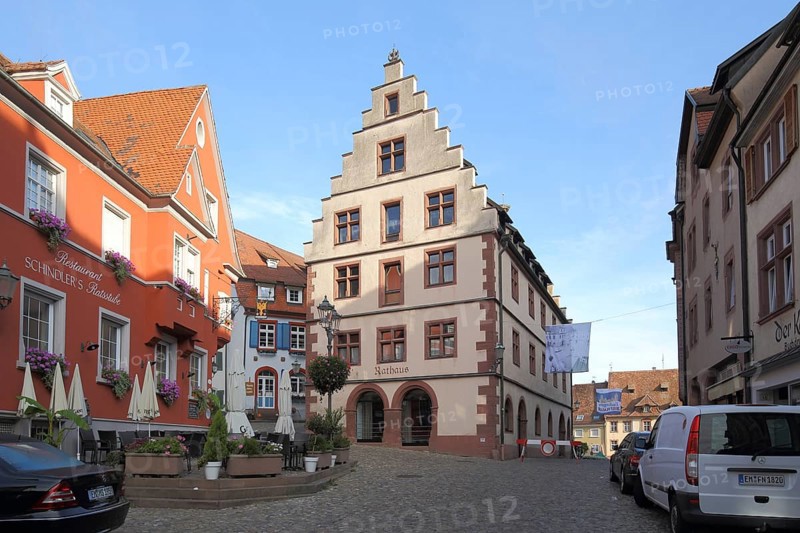 Historic town hall with stepped gable in Endingen