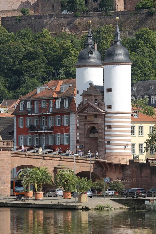 Bridge Gate at the Karl-Theodor-Bridge Old Bridge in the Old Town
