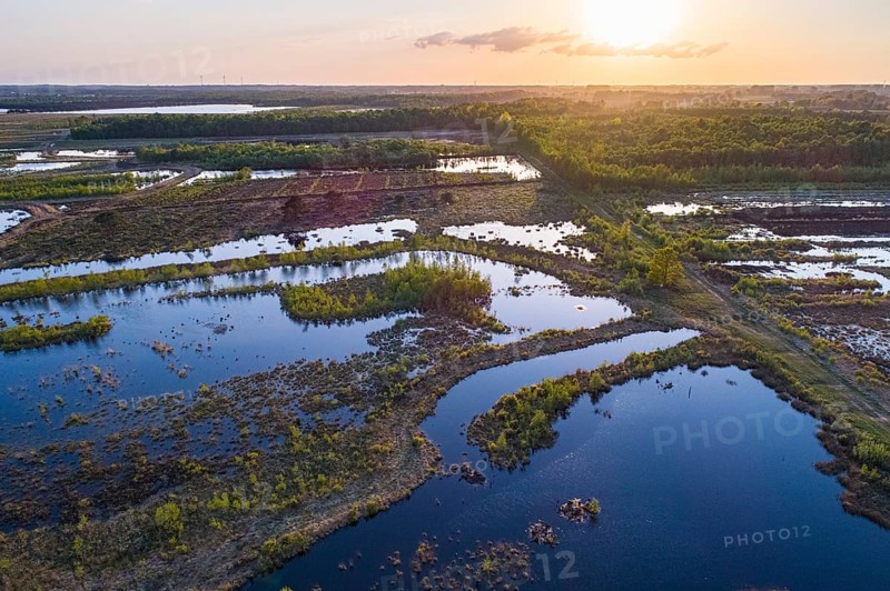 Aerial view Goldenstedter Moor