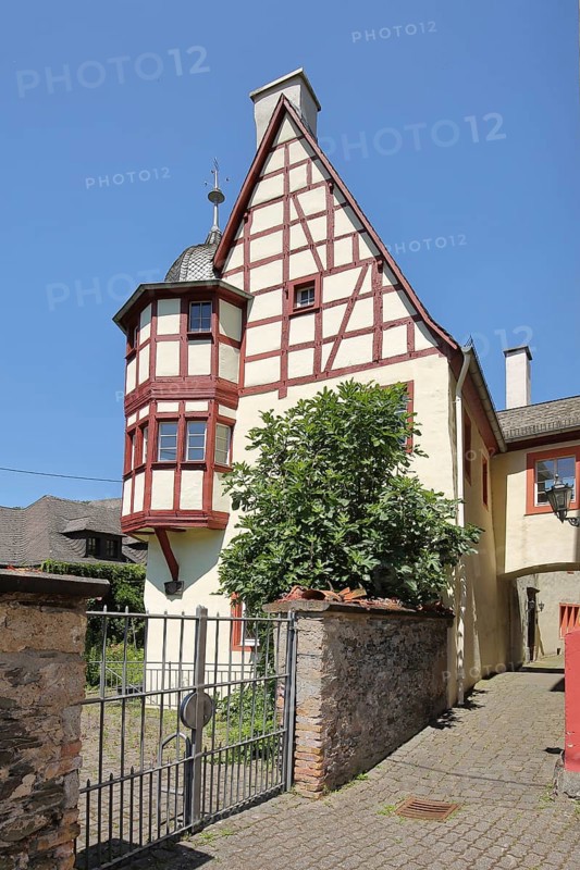 Historic half-timbered house and vicarage Himmeroder Hof in Pommern