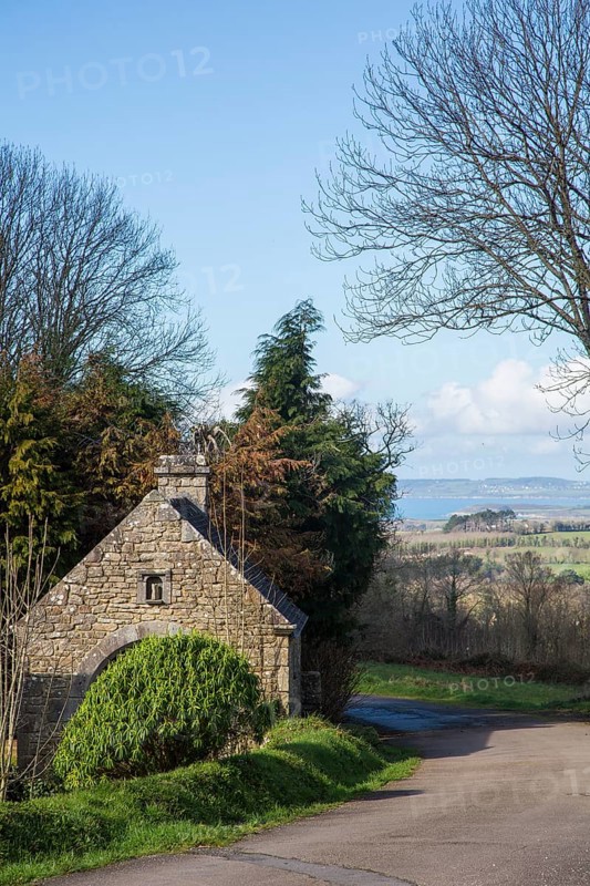 View from Locronan to the bay of Douarnenez