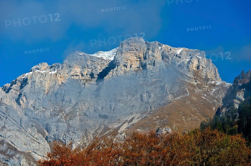 La Tournette mountain range in autumn