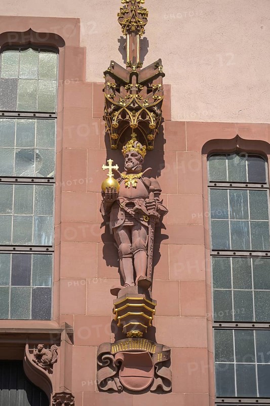 Statue of German Emperor Frederick I. Old Town Hall Roemer
