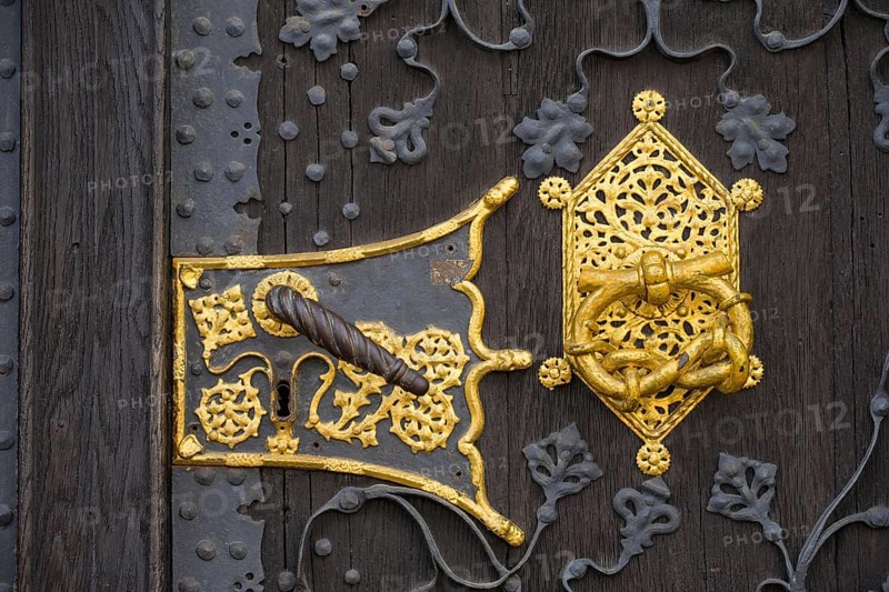 Golden door handle