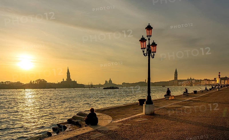 Lantern in the sunset